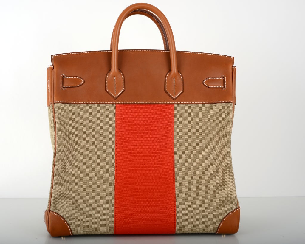 Women's Hermes An Iconic 40cm Haut À Courroie Flag Gold Hardwear Limited Edition