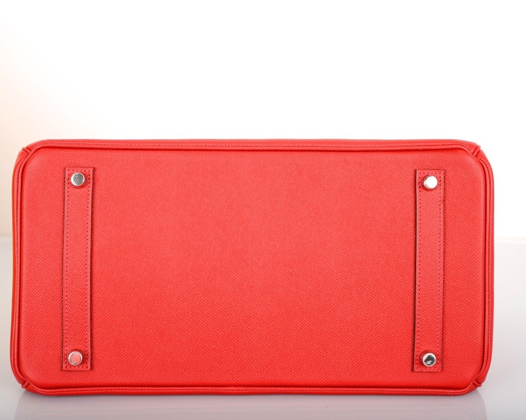New Candy Color! Hermes Birkin Bag 35cm Red Rouge Casaque W Pall Hardware 2