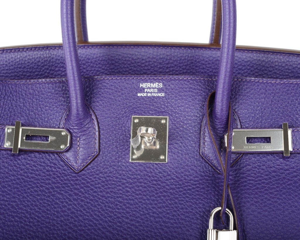 Can't Get This Hermes Birkin Bag 35cm Iris Stunning Togo In New Condition In NYC Tri-State/Miami, NY