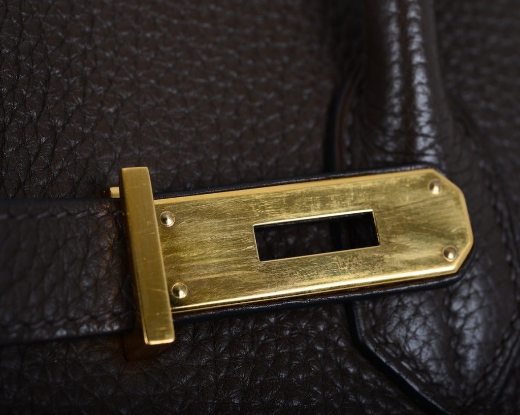 Love This Forever Hermes Birkin Bag Chocolate 35cm W Gold Hardware 1