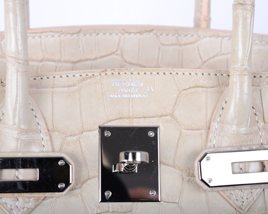 Hermès HERMES BIRKIN 30 Togo white leather in very good condition!  ref.102733 - Joli Closet
