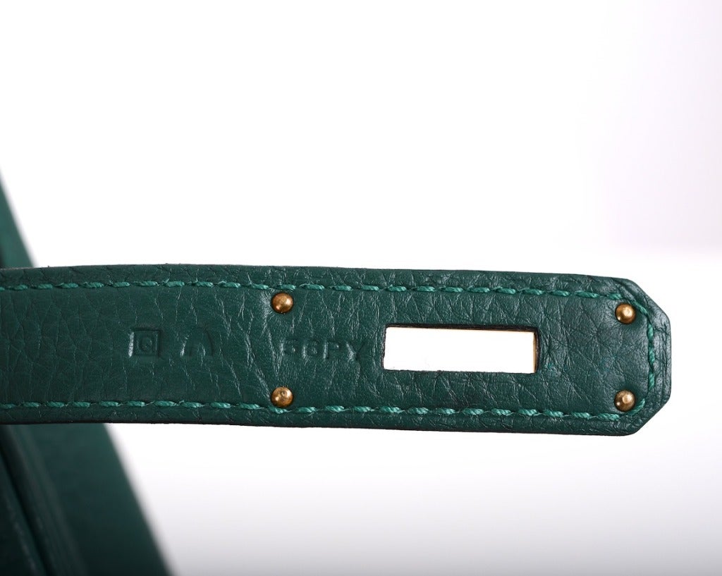 New Gorgeous Emerald Hermes Birkin Bag 30CM Malachite Gold ...