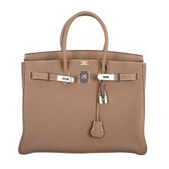 Hermes Birkin Bag Etoupe 35CM Togo Palladium JaneFinds