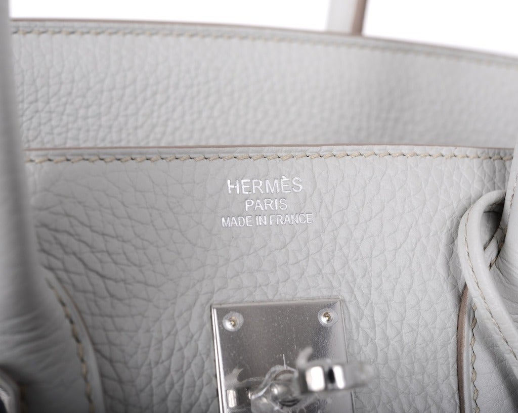 OMG STUNNING!! Hermes Birkin Bag 35cm GRIS PEARLE TOGO PALLADIUM HARDWARE 1