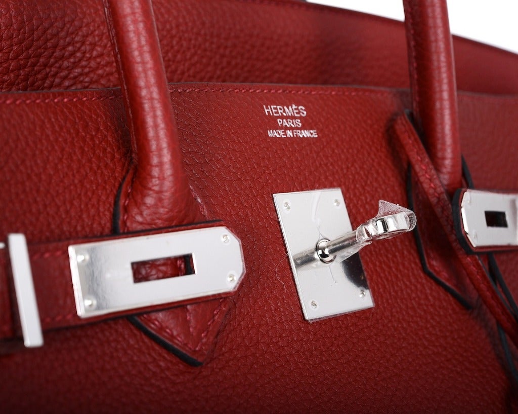 GOT IT! Hermes Birkin Bag 35CM Rouge H Classic With Palladium Hardware 1