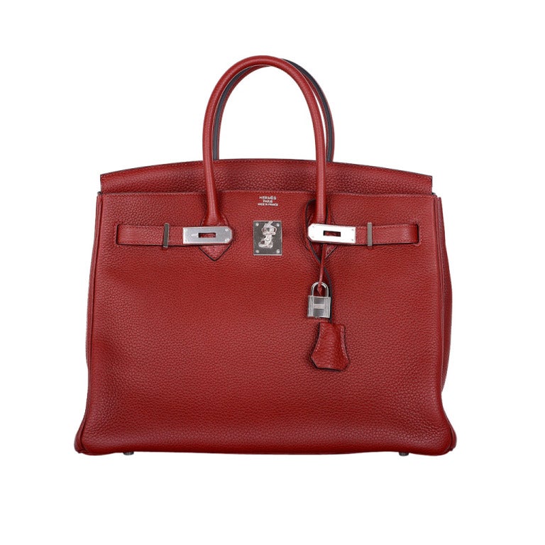 GOT IT! Hermes Birkin Bag 35CM Rouge H Classic With Palladium Hardware