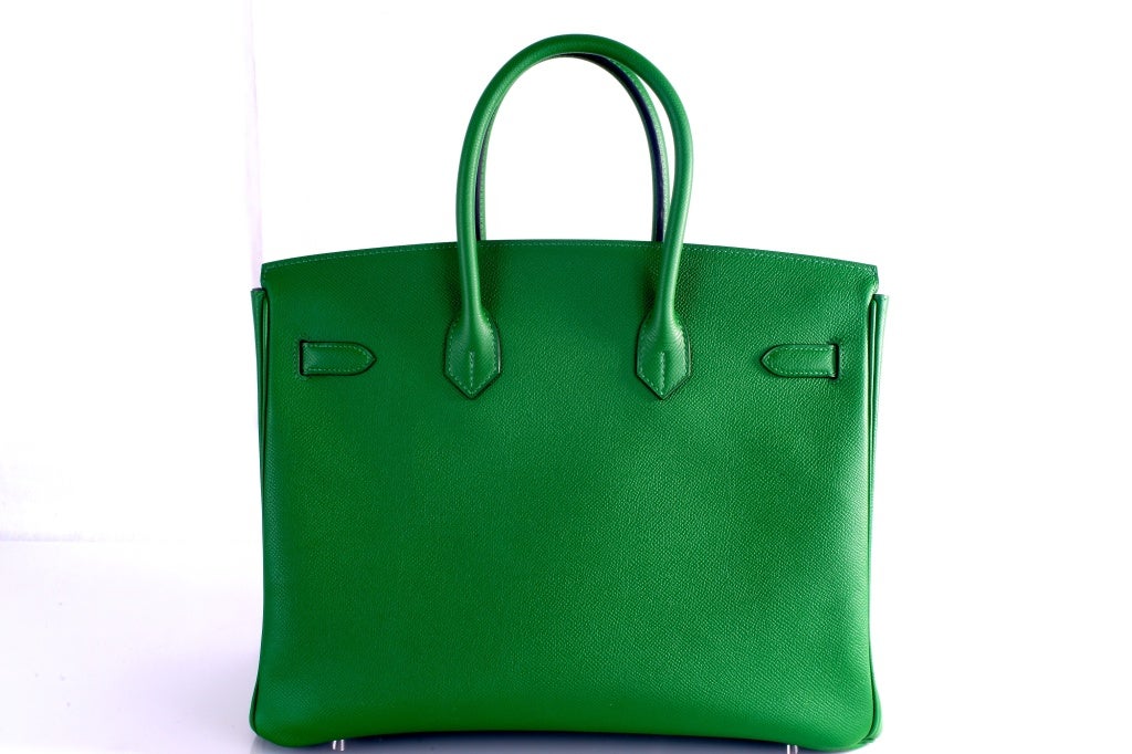 HERMES 35CM BIRKIN BAG VERT BANGALE EPSOM POP GREEN 5