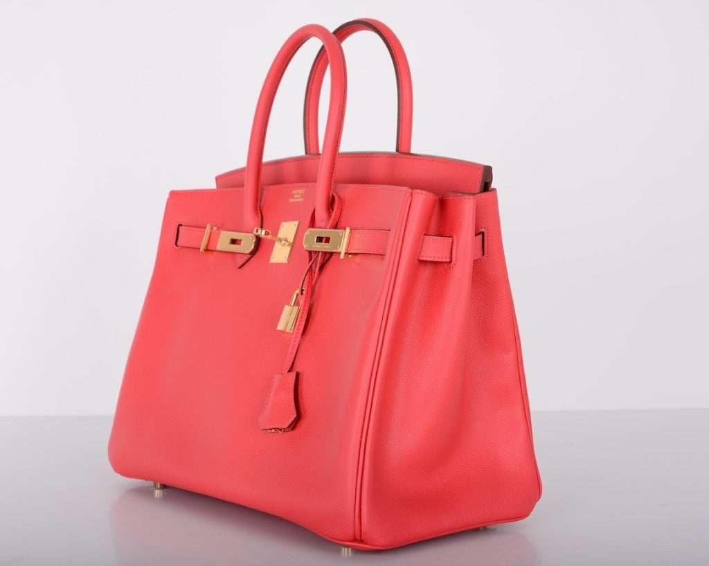 Hermes Birkin Bag 35CM BOUGENVILLE in EPSOM LEATHER GHW! JaneFinds In New Condition In NYC Tri-State/Miami, NY