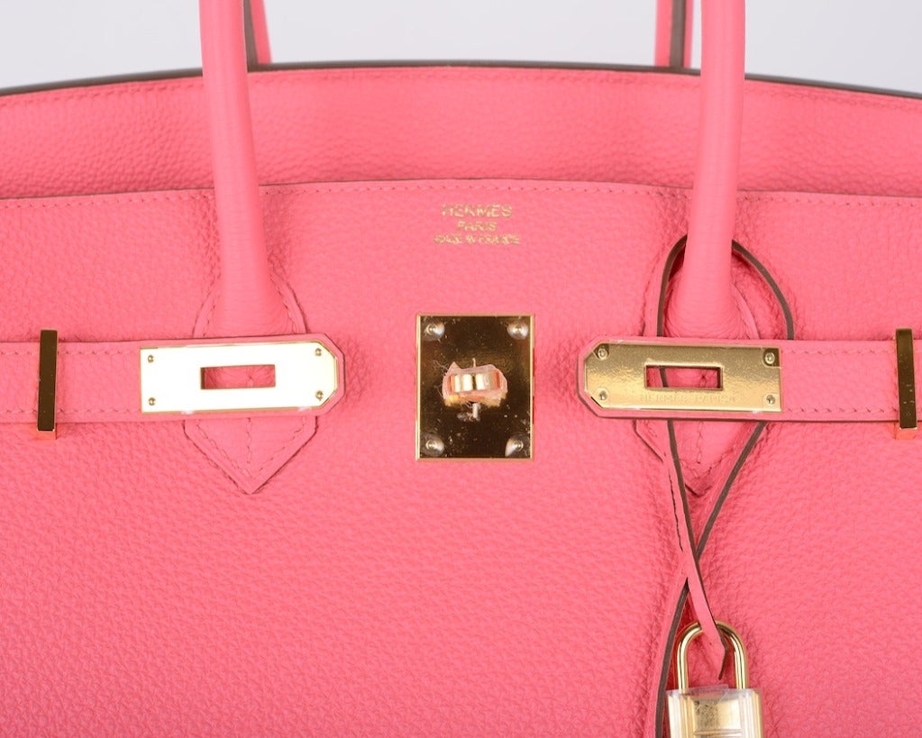 JF GOT IT! Hermes Birkin Bag ROSE LIPSTICK GOLD HARDWARE TOGO 2