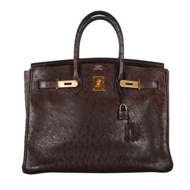 Hermes Birkin Bag 35CM OSTRICH HAVANE IMPOSSIBLE TO GET at