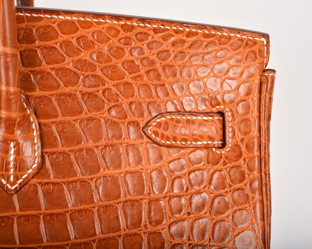 Women's THE MAMA OF ALL HERMES! HERMES BIRKIN BAG 40cm CROCODILE MATTE FAUVE POROSUS GHW