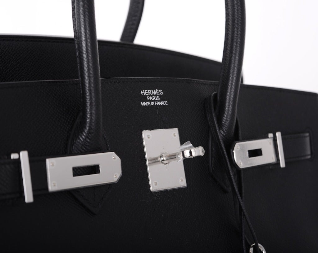 AMAZING COMBO! Hermes Birkin Bag BLACK 35CM EPSOM LEATHER PHW For ...  