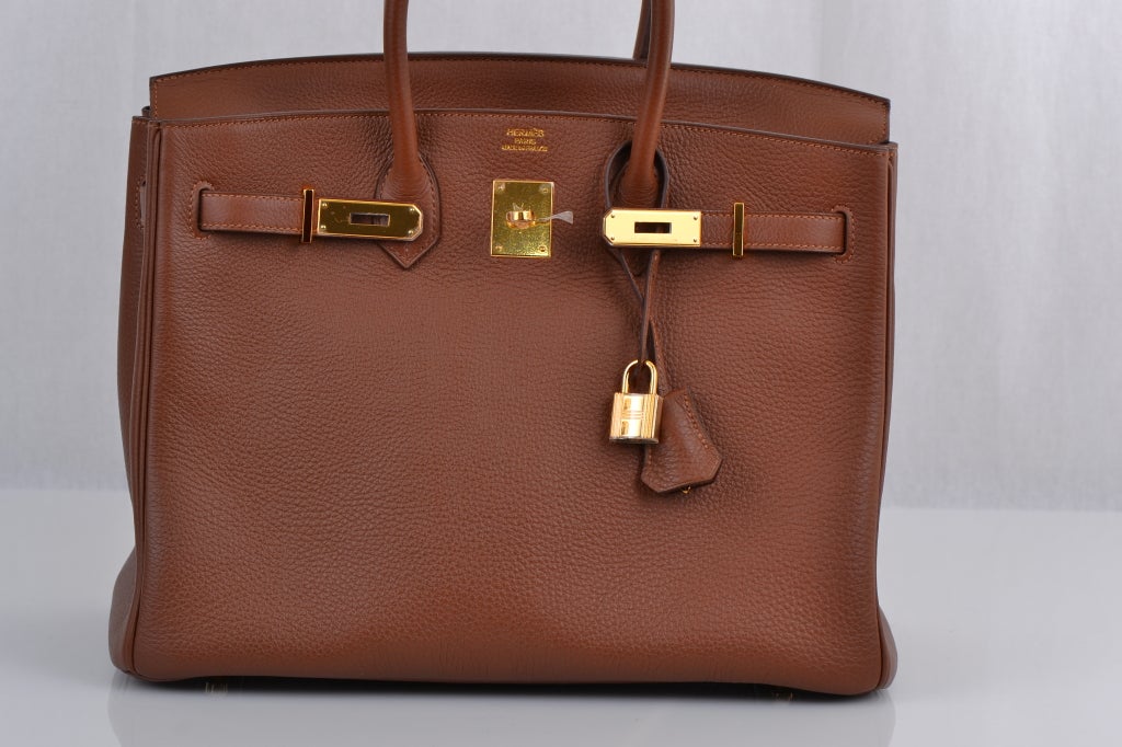 Women's Hermes Birkin 35cm Marron D'inde With Gold Hardware