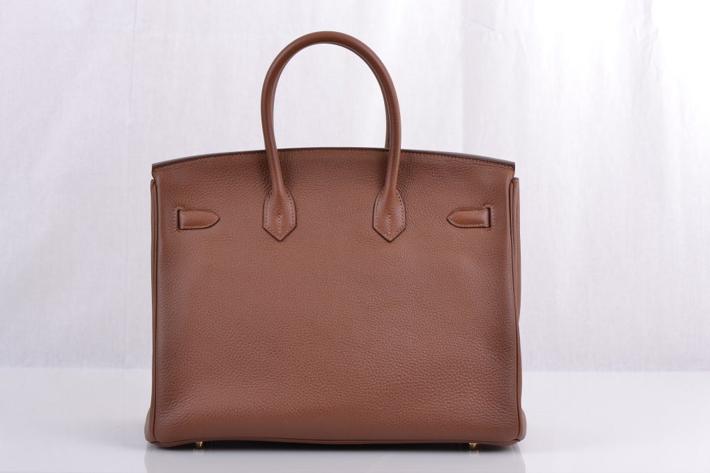 Hermes Birkin 35cm Marron D'inde With Gold Hardware 4