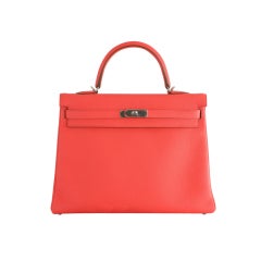 HERMES KELLY BAG 35CM ROSE JAIPUR PALLADIUM HARDWARE MUST GET