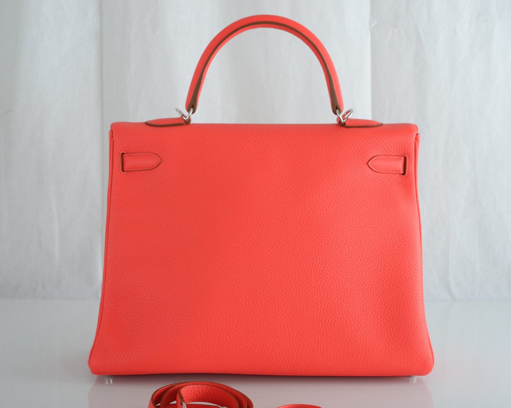 HERMES KELLY BAG 35CM ROSE JAIPUR PALLADIUM HARDWARE MUST GET 3