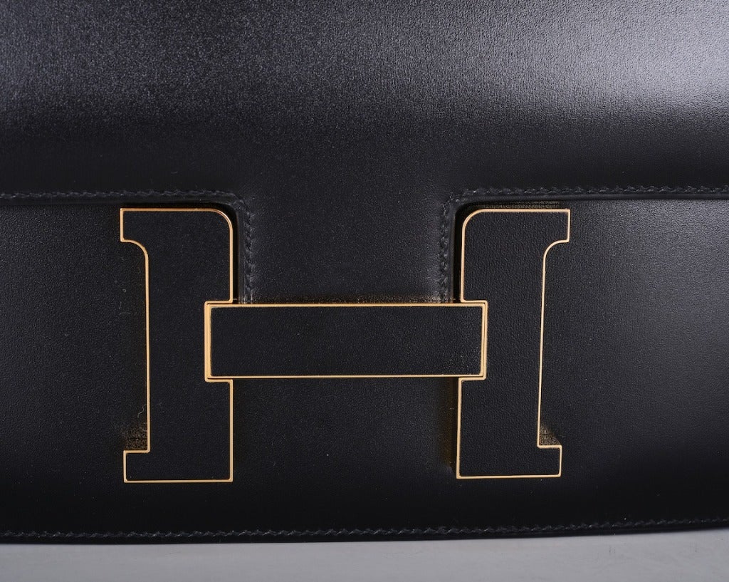 LIMITED EDITION Hermes Constance CARTABLE BLACK WITH GOLD HARDWARE SUPASIZE 3