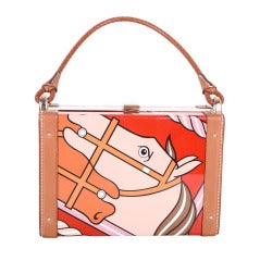 Limited Edition WORK OF ART Hermes Special Pochette MINAUDIERE MINIBOX RED