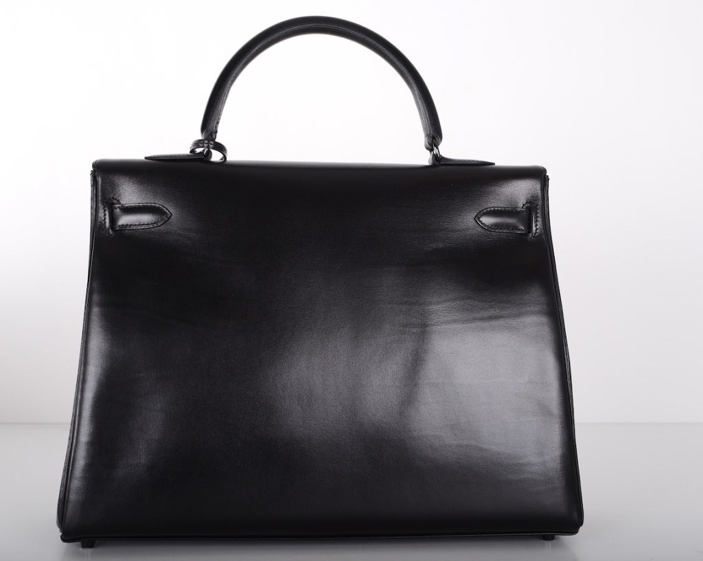 Women's CELEBS FAVE LIMITED PRODUCTION HERMES KELLY SO BLACK BOX KELLY 35cm