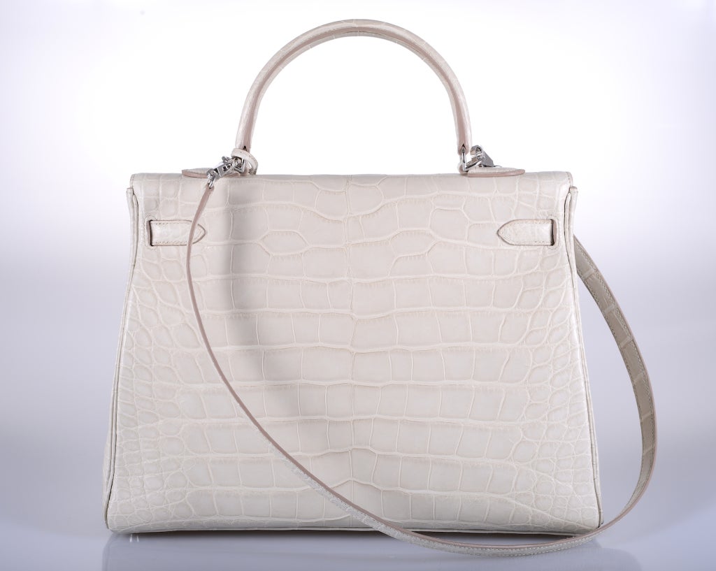 white mini kelly bag