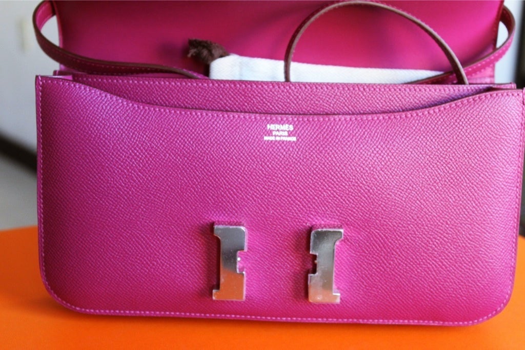THE \u0026quot;IT\u0026quot; BAG HERMES CONSTANCE ELAN TOSCA W PALLADIUM EPSOM at 1stdibs