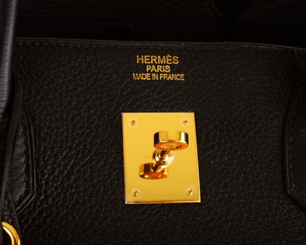 GORGEOUS Hermes Birkin BAG BLACK 40 CM WITH GOLD HARDWARE 2