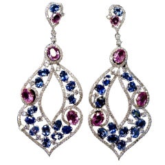 Combination of Pink and Blue Sapphires 3