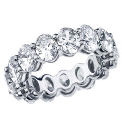 Stunning Oval shape Eternity Band 12
