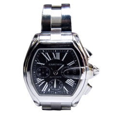 CARTIER Stainless Steel XL Roadster with Black Dial