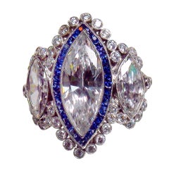 1970s Marquise-Shaped Diamond Ring