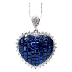 Sapphire and Diamond Pendant