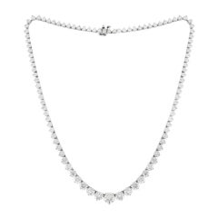 Classic Diamond Riviere Necklace 11
