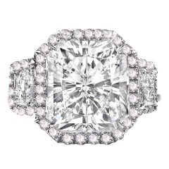 Remarkable 10.02 Radiant Cut GIA, Diamond Ring.