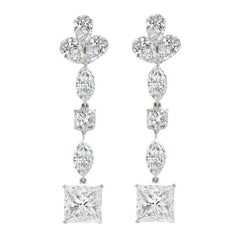 Espectaculares pendientes de diamantes de 24,32 quilates con certificado GIA