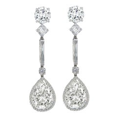 cartier diamond chandelier earrings
