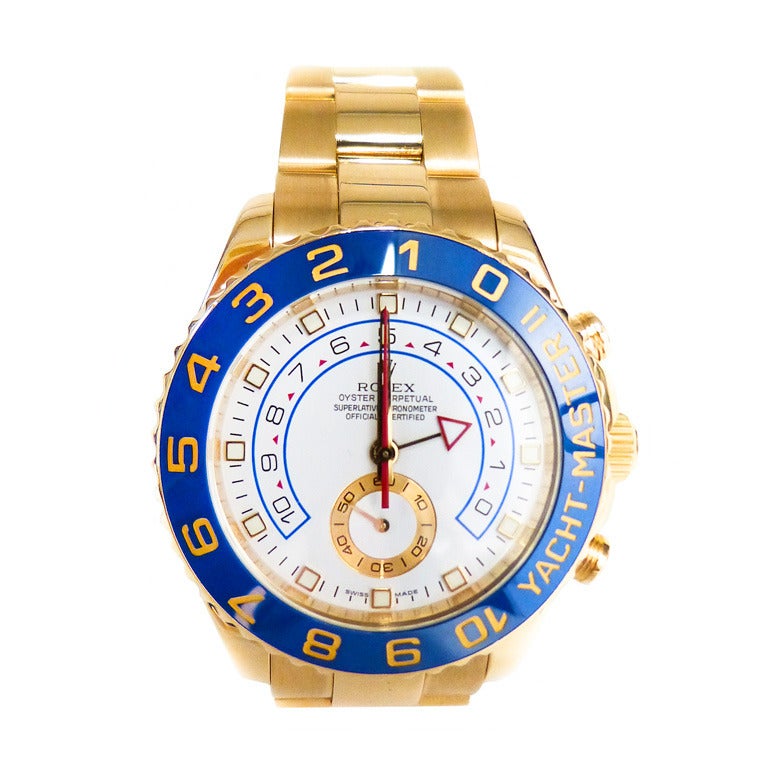 Rolex Yellow Gold Oyster Perpetual Yacht-Master II Wristwatch