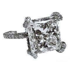 Magnificent 10.02 CT. Princess cut Engagement Ring