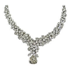 Important 70.00 CT. Diamond Necklace along with 15 CT Pear drop