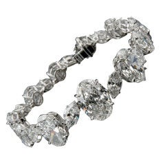HARRY WINSTON Oval Marquise Diamond Bracelet