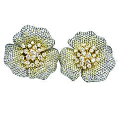 GOLDIVA 'Floral Collection' Fancy Diamond Earrings 11