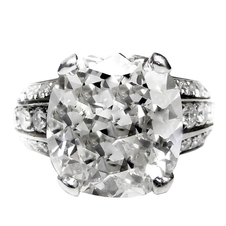 Unique Cushion Diamond Engagement Ring