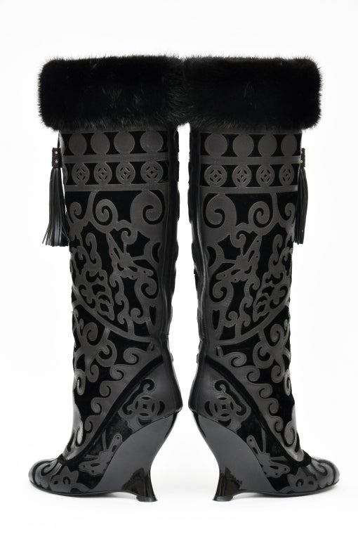 baby phat boots with fur