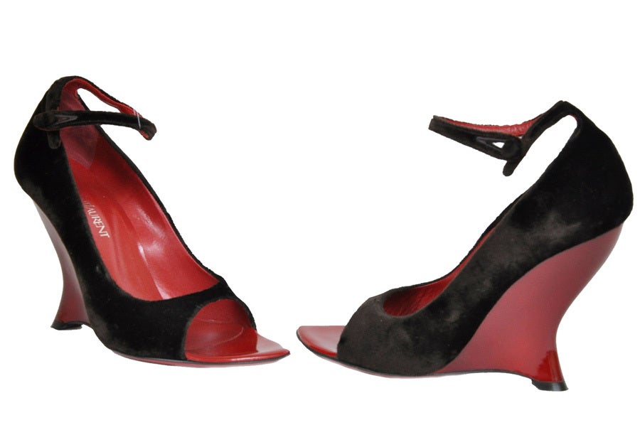 Tom Ford for YSL wedge shoes at 1stdibs