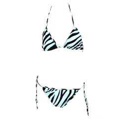 RARE S/S 1996 Tom Ford for Gucci Zebra print Swimsuit