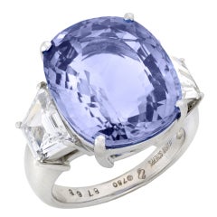 Seaman Schepps Sapphire and Diamond Ring