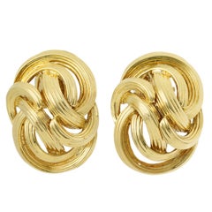 Tiffany & Co.  Gold Swirl Earrings