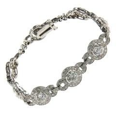 J.E. CALDWELL Bezel-Set Diamond Line Bracelet