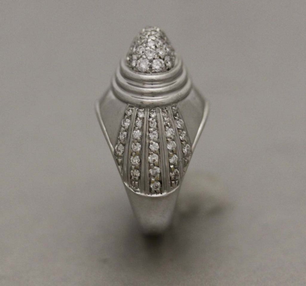 Boucheron Gold & Diamond Dome Ring