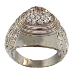 Boucheron Gold & Diamond Dome Ring
