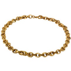 Tiffany & Co.  Gold Double-Link Necklace